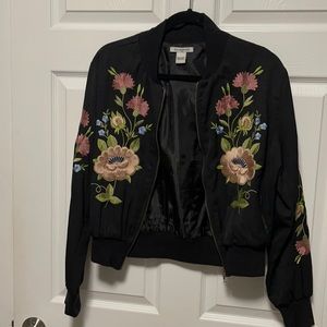 Embroidered Bomber Jacket